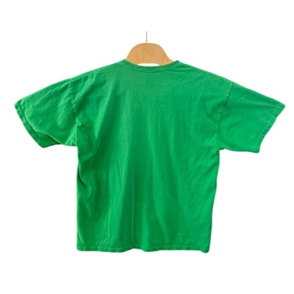 Gildan Ultra Cotton Feckin Wrecked Graphic T-Shirt Green Mens XL Short Sleeve - Picture 2 of 7